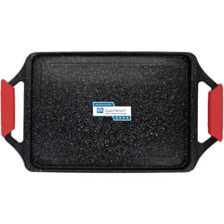Black Titanium Plaque Griller Induction Antiadhésive Titane 43x25 Fonte d'Aluminium sans pfoa Noir - Briebe
