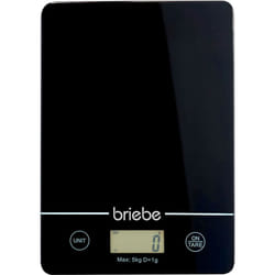 Briebe - KW1163 Balance de Cuisine Numérique, Haute Précision 1g Poids jusqu'à 5kg Fonction tare Noir