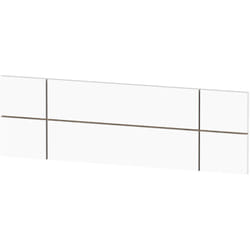 Natura Tête de Lit 160 cm Style Nordique, Têtes de lit Originales en Bois, Décorative Blanc - Briebe