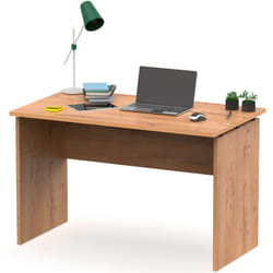 Briebe - Zenith Bureau, Table Informatique Bureau, Étude 76x120x68cm, Poste de Travail, Chambre Bois