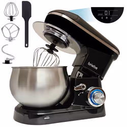 Briebe KM1164, 5 L, Noir, LCD, Acier inoxydable, 1800 W, 1300 W
