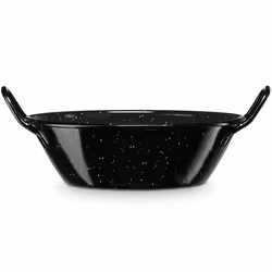 Poêle à Paella Induction 50 cm Acier Émaillé Casserole Profonde 18 L Tous Feux Briebe Levante Noir 02441