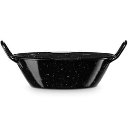 Poêle à Paella Induction 50 cm Acier Émaillé Casserole Profonde 18 L Tous Feux Briebe Levante  Noir 02441