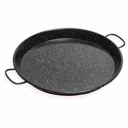 Briebe - Levante Poêle à Paella Induction 50 cm, Acier Émaillé, pour 14 Portions de Paella Noir