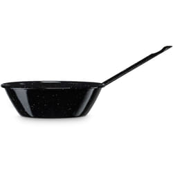Briebe - Levante Poêle Friteuse Induction 30 cm Acier Émaillé, Poêle Profonde 4,6L Feu, Gaz, Four Noir