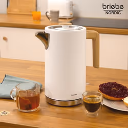 Briebe KT1165WHT bouilloire 1,7 L 2200 W Blanc - Vue supplémentaire 7