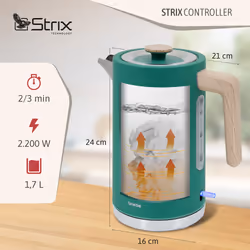 Briebe KT1165GRE bouilloire 1,7 L 2200 W Vert - Vue supplémentaire 7