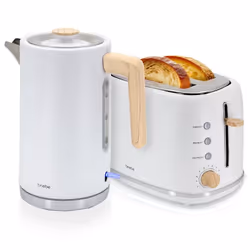 Briebe SKT1167WHT, Blanc, Acier inoxydable, 1,7 L, 2200 W, 2 part(s), 870 W
