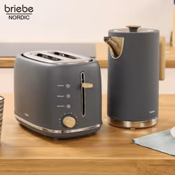 Briebe SKT1167GRY petit kit d'appareil ménager Gris, Bois - Vue supplémentaire 2