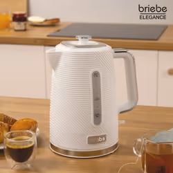Briebe KT1168WHT bouilloire 1,7 L 2200 W Blanc - Vue supplémentaire 4