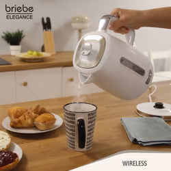 Briebe KT1168WHT bouilloire 1,7 L 2200 W Blanc - Vue supplémentaire 6