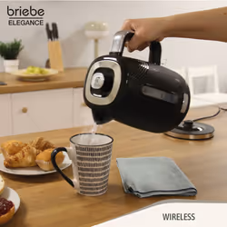 Briebe KT1168BLK bouilloire 1,7 L 2200 W Noir - Vue supplémentaire 4