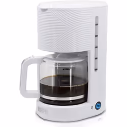 Briebe CM1171WHT, Machine à café filtre, 1,25 L, Café moulu, 1025 W, Blanc