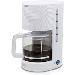 Briebe - CM1171WHT Elegance Cafetière Filtre 10 Tasses Machine à Café, Filtre Réutilisable 1,25L 1000W Blanc