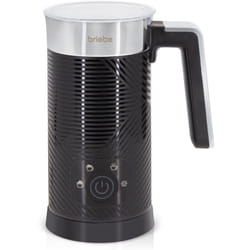 Briebe - MF1172BLK Elegance Mousseur à Lait Électrique, Réchauffeur Mousseur Froid/Chauffant 130ml 500W Noir