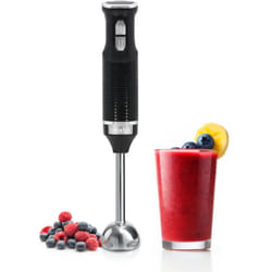 Briebe - HB1173BLK Elegance Mixeur Plongeant, Pied Mélangeur Amovible, Lames en Acier Inoxydable 600W Noir
