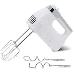 Elegance Batteur Electrique Cuisine Mixeur Spécial Pâtisserie 5 Vitesses + Turbo, 400, Blanc, Briebe, HM1174WHT