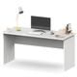 Bureau Table Informatique Bureau Étude 76x155x68cm Poste de Travail Chambre Briebe Zenith  Blanc 04254