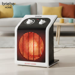 Briebe Ht1182 Radiateur Soufflant, Chauffage D'Appoint Électrique Avec Thermostat Réglable 2000w Noir