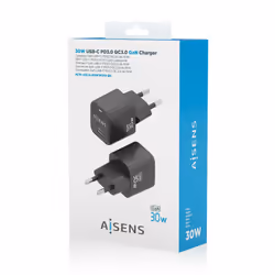 AISENS ASCH-30W1P019-BK chargeur d'appareils mobiles Universel Noir Secteur Charge rapide Intérieure - Vue supplémentaire 5