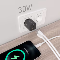 AISENS ASCH-30W2P021-BK chargeur d'appareils mobiles Universel Noir Secteur Charge rapide Intérieure - Vue supplémentaire 4