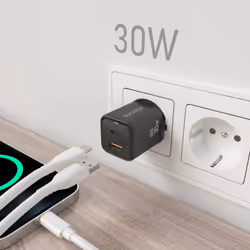 AISENS ASCH-30W2P021-BK chargeur d'appareils mobiles Universel Noir Secteur Charge rapide Intérieure - Vue supplémentaire 5