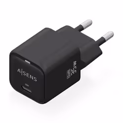 AISENS ASCH-35W1P023-BK chargeur d'appareils mobiles Universel Noir Secteur Charge rapide Intérieure