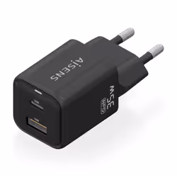 AISENS ASCH-35W2P025-BK chargeur d'appareils mobiles Universel Noir Secteur Charge rapide Intérieure