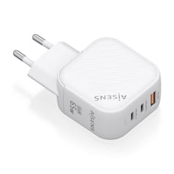 AISENS ASCH-65W3P026-W chargeur d'appareils mobiles Universel Blanc Secteur Charge rapide Intérieure