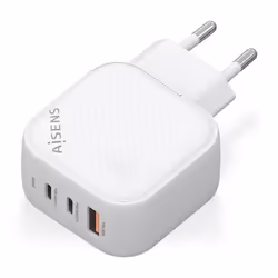 AISENS ASCH-65W3P026-W chargeur d'appareils mobiles Universel Blanc Secteur Charge rapide Intérieure