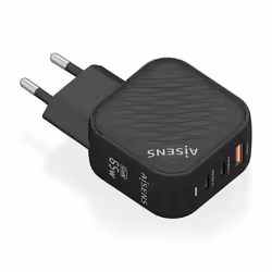 AISENS ASCH-65W3P027-BK, Intérieure, Secteur, Noir