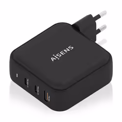AISENS ASCH-140W3P031-BK chargeur d'appareils mobiles Universel Noir Secteur Charge rapide Intérieure