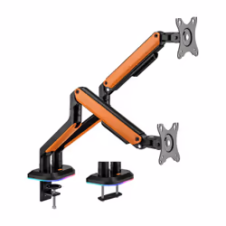 AISENS DT32TSR-251, Pince/boulon, 18 kg, 43,2 cm (17"), 81,3 cm (32"), 100 x 100 mm, Noir, Orange