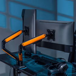 AISENS DT32TSR-251 support d'écran plat pour bureau 32" Noir, Orange - Vue supplémentaire 4