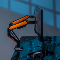 AISENS DT32TSR-251 support d'écran plat pour bureau 32" Noir, Orange - Vue supplémentaire 5