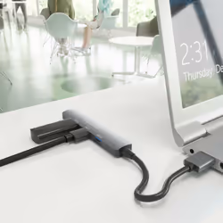 AISENS A106-0859 hub & concentrateur USB 3.2 Gen 1 (3.1 Gen 1) Type-A 5000 Mbit/s Gris - Vue supplémentaire 4
