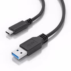 AISENS A107-0860 câble USB USB 3.2 Gen 2 (3.1 Gen 2) 2 m USB C USB A Noir