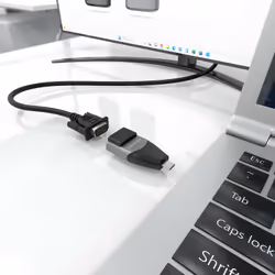 AISENS A109-0863 changeur de genre de câble VGA USB C Noir, Gris - Vue supplémentaire 4
