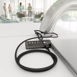 AISENS ASLK-D40N03-BK câble antivol Noir 1,5 m - Vue supplémentaire 5