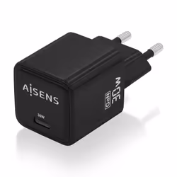 AISENS ASCH-30W1P036-BK chargeur d'appareils mobiles Universel Noir Secteur Charge rapide Intérieure