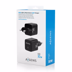 AISENS ASCH-30W1P036-BK chargeur d'appareils mobiles Universel Noir Secteur Charge rapide Intérieure - Vue supplémentaire 6