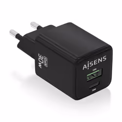 AISENS ASCH-30W2P038-BK, Intérieure, Secteur, Noir