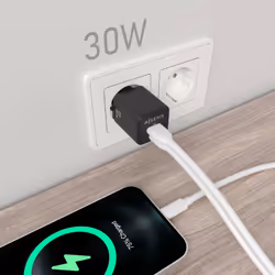 AISENS ASCH-30W2P038-BK chargeur d'appareils mobiles Universel Noir Secteur Charge rapide Intérieure - Vue supplémentaire 4