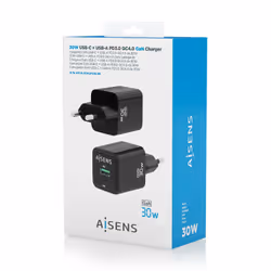 AISENS ASCH-30W2P038-BK chargeur d'appareils mobiles Universel Noir Secteur Charge rapide Intérieure - Vue supplémentaire 6