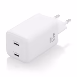 AISENS ASCH-65W2P039-W chargeur d'appareils mobiles Universel Blanc Secteur Charge rapide Intérieure