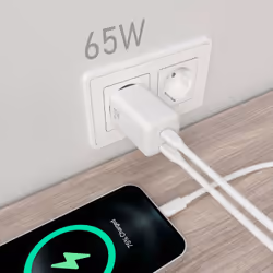 AISENS ASCH-65W2P039-W chargeur d'appareils mobiles Universel Blanc Secteur Charge rapide Intérieure - Vue supplémentaire 4