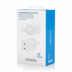 AISENS ASCH-65W2P039-W chargeur d'appareils mobiles Universel Blanc Secteur Charge rapide Intérieure - Vue supplémentaire 6
