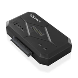 AISENS ASDS-M2SATA04B Station d'accueil de disques de stockage USB 3.2 Gen 1 (3.1 Gen 1) Type-C Noir