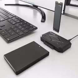 AISENS ASDS-M2SATA04B Station d'accueil de disques de stockage USB 3.2 Gen 1 (3.1 Gen 1) Type-C Noir - Vue supplémentaire 6