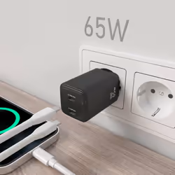 AISENS ASCH-65W2P040-BK chargeur d'appareils mobiles Universel Noir Secteur Charge rapide Intérieure - Vue supplémentaire 5